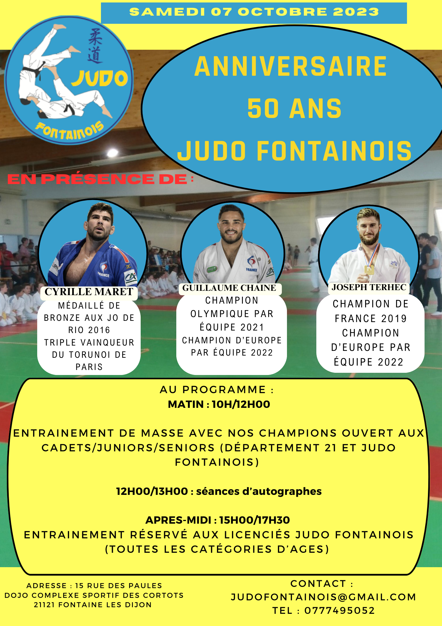 Judo Flyer 50 ans 202309